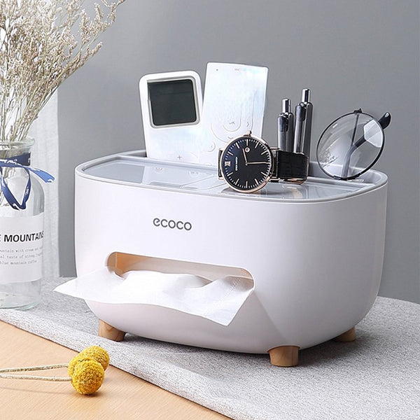 ECOCO Multipurpose Desktop Tissue Box. (Premium Quality)